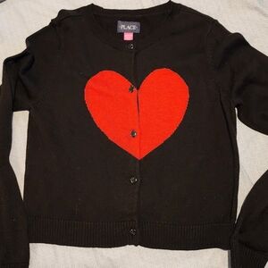 Place Heart Sweater Size L